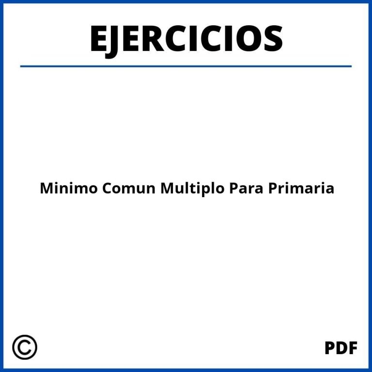 Divisor Comun Maximo Minimo Multiplo Ejercicios Algebraicas Expresiones