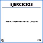 Ejercicios De Area Y Perimetro Del Circulo