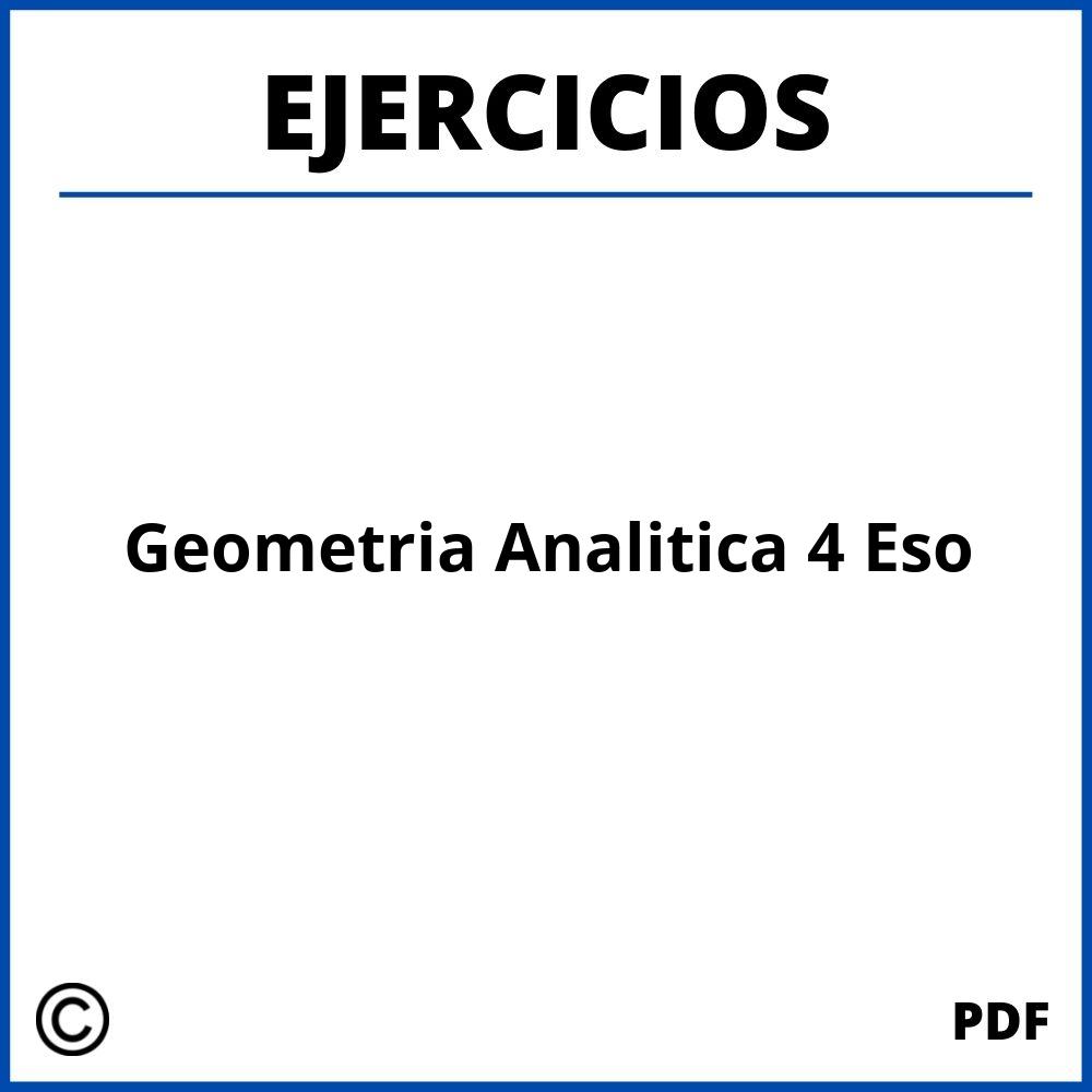 Ejercicios De Geometria Analitica 4 Eso