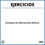 Jerarquía De Operaciones Básicas Ejercicios