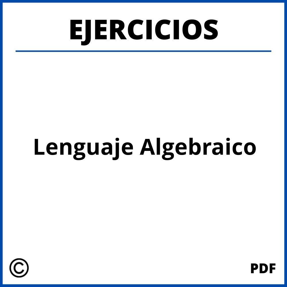 Ejercicios De Lenguaje Algebraico Pdf