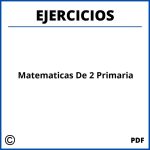 Ejercicios De Matematicas De 2 Primaria