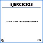 Ejercicios De Matematicas Tercero De Primaria