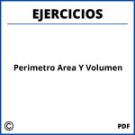 Ejercicios De Perimetro Area Y Volumen
