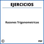 Ejercicios De Razones Trigonometricas Pdf
