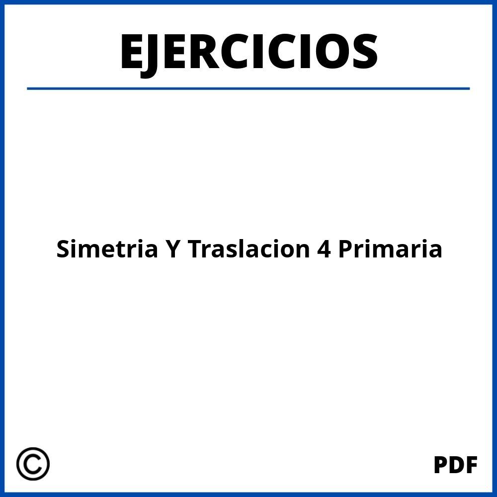 Ejercicios De Simetria Y Traslacion 4O Primaria