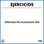 Ejercicios Sistemas De Ecuaciones 3X3