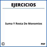 Suma Y Resta De Monomios Ejercicios