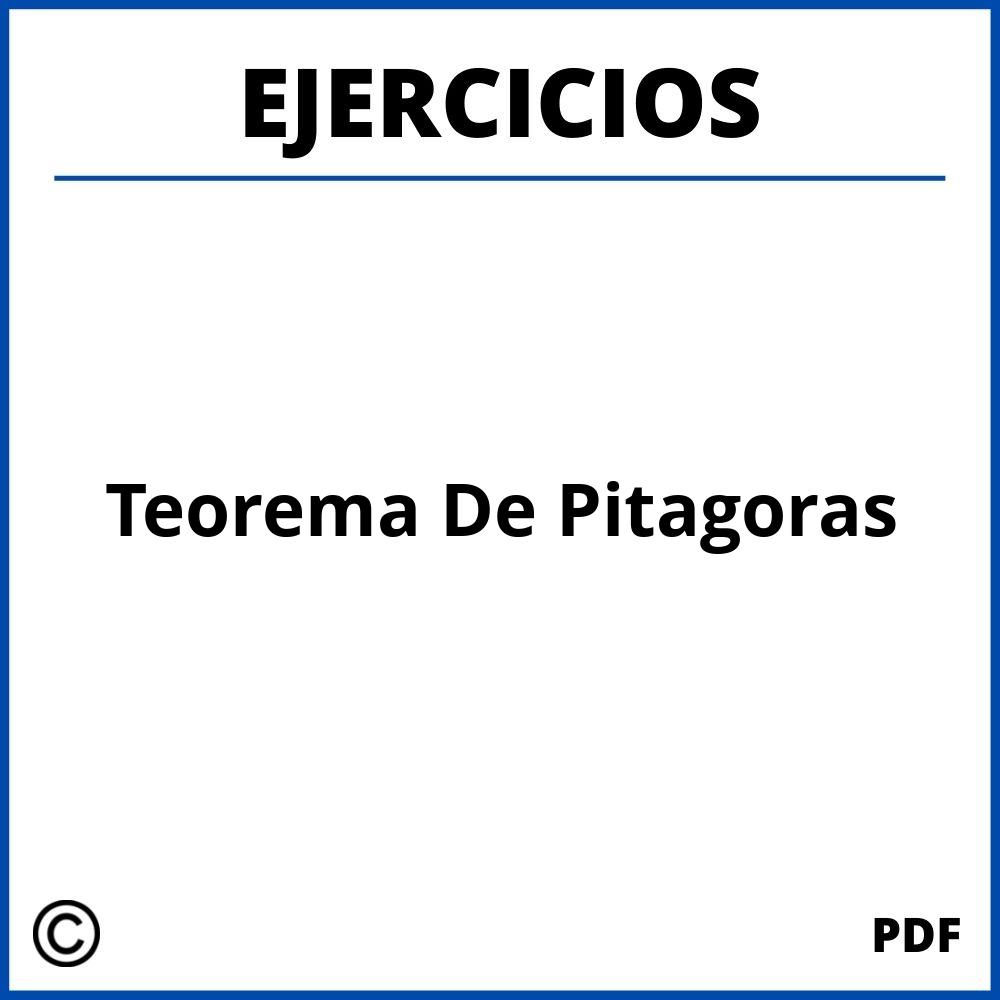 Ejercicios De Teorema De Pitagoras