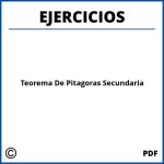 Teorema De Pitagoras Ejercicios Secundaria