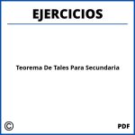 Ejercicios Del Teorema De Tales Para Secundaria