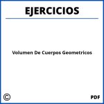 Ejercicios De Volumen De Cuerpos Geométricos Resueltos